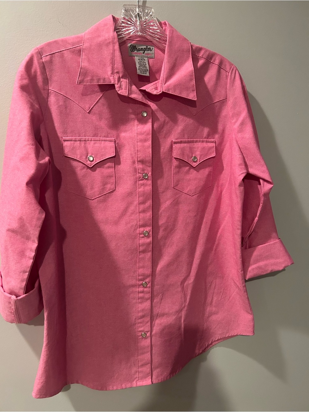 Wrangler Women’s Pink Western Snap Shirt